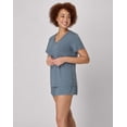 thumbnail image 3 of Hanes Originals SuperSoft Comfywear Women's Pajama Set, Loungewear T-Shirt & Sleep Shorts Stargazer Grey/Stargazer Grey S, 3 of 6
