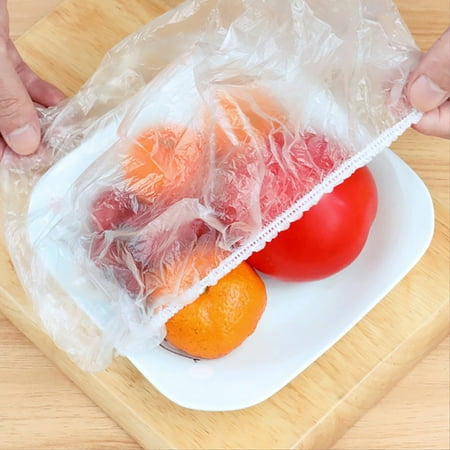 

Tepsmf Disposables Plastic Reusable Food Storage Covers Elastic Bowl Covers Wrap Outdoor Picnic Cooking Utensils