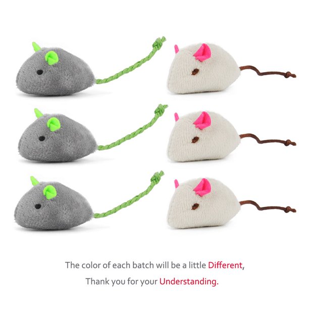 6 uds. Juguete mixto para mascotas, hierba gatera, ratones, gatos, juguetes divertidos, ratón de peluche, gato, juguete para gatito Tan Jianjun unisex
