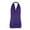 Purple, variant on Womens Basic Tops Women Fashion Solid Color V-Neck Halter Sleeveless T-Shirt Blouse Tops Women's Tops XL(US:10)