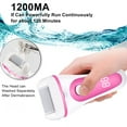 thumbnail image 4 of 13 in 1 Electric Foot Scrubber to Remove Dead Skin with 3 Roller Heads 2 Speed & Battery Display for Pedicure Kit,Pink, 4 of 7