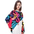 thumbnail image 4 of Peace symbol Translucent Chiffon Hair Scarf - Breathable Silk Wrap for Women - 180*73 Size - Lightweight Headband and Fashion Accessory, 4 of 6