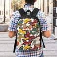 thumbnail image 5 of Disketp Retro Floral Butterfly School Backpack, Lightweight Basic Middle School Bookbags 17 Inch Casual Daypack for Student College, Travel or Outdoor, 5 of 6