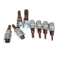 thumbnail image 5 of 2 Pcs Hex Torx Screwdriver Bit 1/4 inch Drive Socket Hand Tools T8-T40, 5 of 12