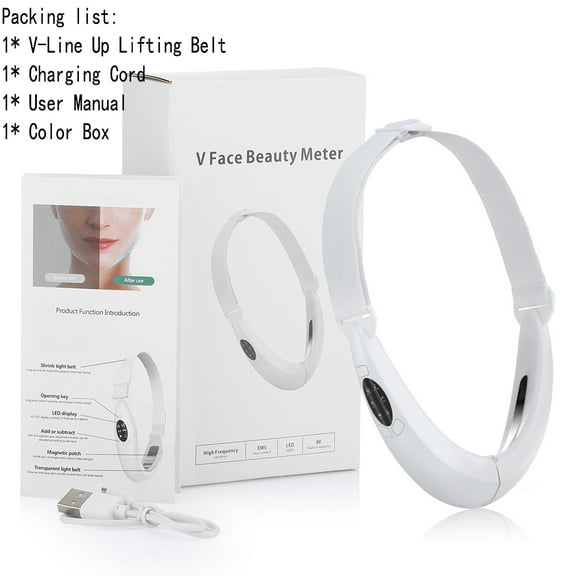 Face Lifter V-Line Up V Face Lifting Belt 5 Modes LED Photon Therapy Micro Current Facial Slimming Massager Beauty Instrument