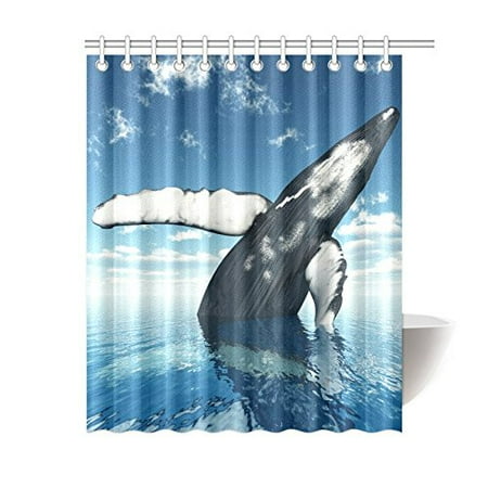 Mkhert Cool Animal Jumping Humpback Whale Waterproof Polyester