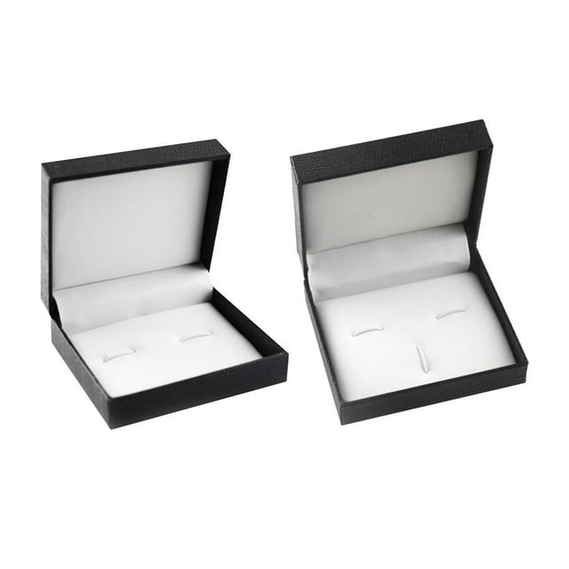 2pcs Souvenir Wedding Jewelry Gemelos Tie Broche Caja Almacenamiento de regalos