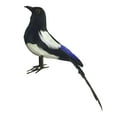 thumbnail image 2 of Urraca pájaro de simulación adorno de jardín artesanías realistas estatua de pájaro Artificial para fotografía utilería jardín patio arte césped 21cm, 2 of 8