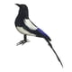 thumbnail image 2 of Pájaro de simulación de urraca, artesanías de pájaros artificiales, figuras de pájaros realistas para arte de jardín 21cm, 2 of 8