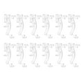 thumbnail image 1 of Unique Bargains 36 Pack 1-7/8 Inch Clear Valance Clips, Hidden Window Blind Valance Retainer Holder for Horizontal Blind, Style8, 1 of 6