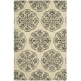 thumbnail image 2 of SAFAVIEH Bella Glenna Abstract Wool Area Rug, Ivory/Charcoal, 6' x 9', 2 of 7