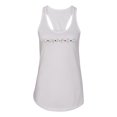 thumbnail image 2 of Friends Amigos Parody Pop Ladies Racerback Tank Top, White, Small, 2 of 3
