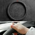 thumbnail image 5 of Universal Cowhide Suede Steering Wheel Cover, Breathable 14.96" Car Steering Wrap Accessory, 5 of 5