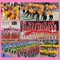 thumbnail image 3 of 2 PCS Cheerleading Pom Poms with Baton Handle for Team Spirit Sports Dance Cheering  Adults, 3 of 4