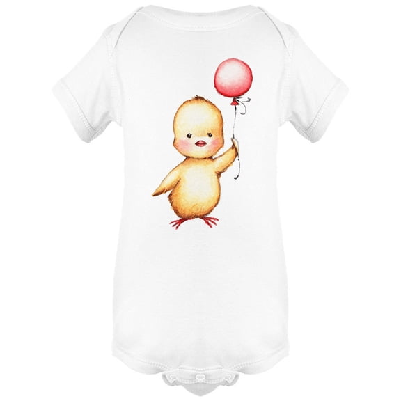 Chick With Red Balloon Bodysuit Infant -Image by Shutterstock,  Newborn