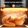 thumbnail image 4 of Behome 6QT Air Fryer, 8-in-1 Compact Airfryer for Roast, Broil, Dehydrate,Quick& Easy Meals,Visible Window,Black, 4 of 7
