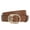 Brown, variant on Women Leather Belts Fashion Ladies Waist Gold Buckle Belt Brown Small