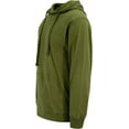 thumbnail image 2 of G-Style USA Men's Cross-Dyed Heather Jersey Lightweight Pullover Hoodie Sweatshirt MH13104 - Olive - X-Large, 2 of 6