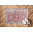 thumbnail image 5 of Floral Rug, Bathroom Rug, Front Door Rugs, Antique Style Rug, Turkish Rug, Wall Hanging Rug, Boho Rug, 3D Printed Rug, Wedding Rug, Red Rug, 1.7'x2.3' - 50x70 cm, 5 of 8