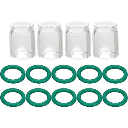 

RIVERWELD Pyrex Class Cup #8 (1/2 & 12.5mm Orifice) Temperature Resistant O-rings For SR WP 9 17 18 20 25 26 TIG welding torch 14pcs