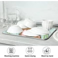thumbnail image 7 of Easter Bunny Tulips Dish Drying Mat Absorbent Washable Protector Drying Pad Pot Mat for Kitchen Counter Sink Table 16 x 18 Inch, 7 of 7