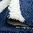 thumbnail image 5 of Uptown Shag Contemporary Shag Thick Navy and Silver Indoor Area Rug, 6.7' x 9', 5 of 7