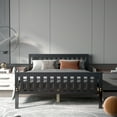 thumbnail image 4 of Costway Full Wood Platform Bed with Headboard and Footboard Mattress Foundation, 4 of 10