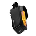thumbnail image 2 of Yuarrent Bolsa de bicicletas Top Organización de cuero impermeable Soporte para teléfono de bicicleta Organizador de ciclismo portátil Ciclismo, 2 of 6