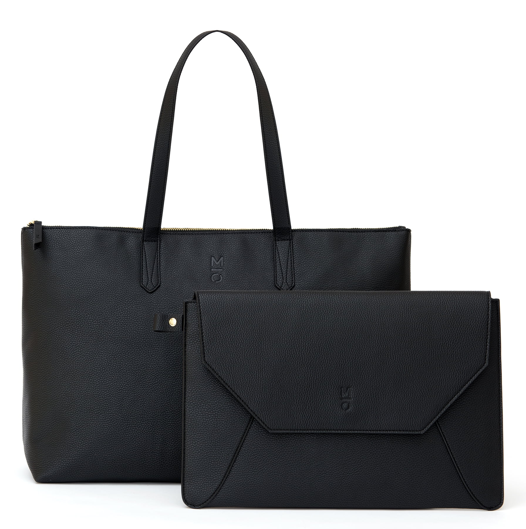 MOTILE Vegan Leather Commuter Laptop Tote Bag with 3,000 mAh Qi