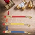 thumbnail image 4 of Minkissy Boyau de Recharge de Réfrigérant CVC, Valves à Bille 3 Pcs en Métal Plastique pour Raccords CVC à Faible Perte, 4 of 6