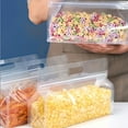 thumbnail image 4 of QJUHUNG 5 reusable silicone leak-proof food storage bags  kitchen organizer bags  food bags  travel storage containers Vacuum bags Sealed bags Refrigerator special storage bags  reusable, 4 of 7