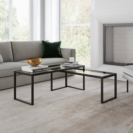 Camden&Wells - Rocco Nesting Coffee Table Set - Blackened Bronze