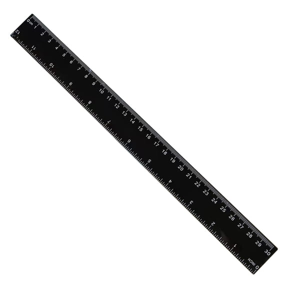 Color Transparent Ruler Plastic Rulers, 12 Inch Ruler with Centimeters Millimeter and Inches, for Study Home Office Clear Plastic Rulers