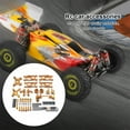 thumbnail image 3 of RC Vehicle Front Rear Swing Arm Model Truck Bearings durable and solid; Steering Cup Upgrade Part Set Replacement for Wltoys 44010 144001 144002 Gold, 3 of 8