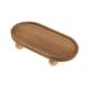 thumbnail image 4 of Bandeja elevadora de madera, soporte para organizar platos, ahorra espacio, bandeja rústica, pedestal Óvalo corto, 4 of 9