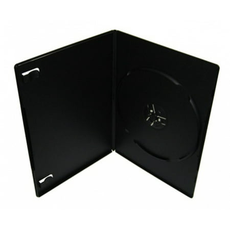 - CheckOutStore 100 PREMIUM SLIM Black Single DVD Cases 7MM (100% New Material)