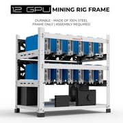 AAAwave 12GPU Open Frame Mining Rig Frame Chassis for Crypto currency Ethereum Ravencoin Ergo Zcoin (White)