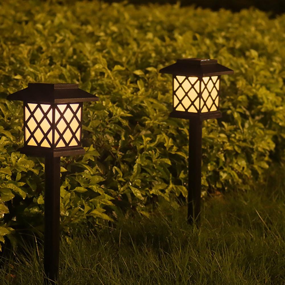 Details about  / Solar LED Landscape Light Outdoor Garden Wall Lantern Lamp Fixture Warm White