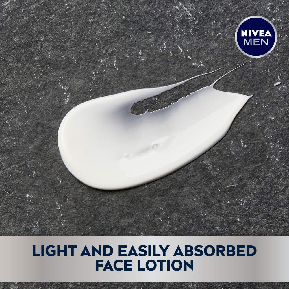 4 Pack NIVEA Men Maximum Hydration Protective Lotion SPF 15, 2.5 Fluid Ounce