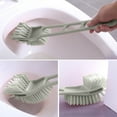 thumbnail image 3 of Vggrvlo Toilet Brush and Holder Set Compact Toilet Brush & Holder for Deep Cleaning Under Rim Space Saving for Storage Easy Handy CompactToilet BowlCleaner Brush for Bathroom, 3 of 6