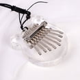 thumbnail image 4 of Crystal Transparent Thumb Piano, 8-Tone Finger Piano, Acrylic Panel Tuner, Lightweight Design, Compact Size, for Boys & Beginners, Relaxing Sound, Music Instrument, Portable Melodica, Akmoler, 4 of 9