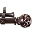 thumbnail image 2 of Claudia 1" Double Curtain Rod 66-120 inch - Bronze, 2 of 2