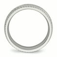thumbnail image 2 of Stainless Steel Polished Diamond Cut Ring Size 12, 2 of 6