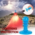 thumbnail image 2 of 4 Pcs Poteaux de Camping Isolés pour Tente, Protecteur contre la Foudre pour Camping Randonnée Randonneur (Jaune), 2 of 7