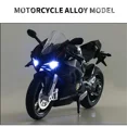 thumbnail image 4 of 1/12 Ducati Panigale V4S Racing Cross-country Motorcycle Model Simulation Alloy Toy Street Motorcycle Model Christmas Kids Gift Black-boxed, 4 of 5