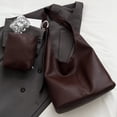 thumbnail image 4 of Bolso de hombro casual para mujer, Bolso de compras de cuero PU, Bolso bandolera con monedero, 4 of 8