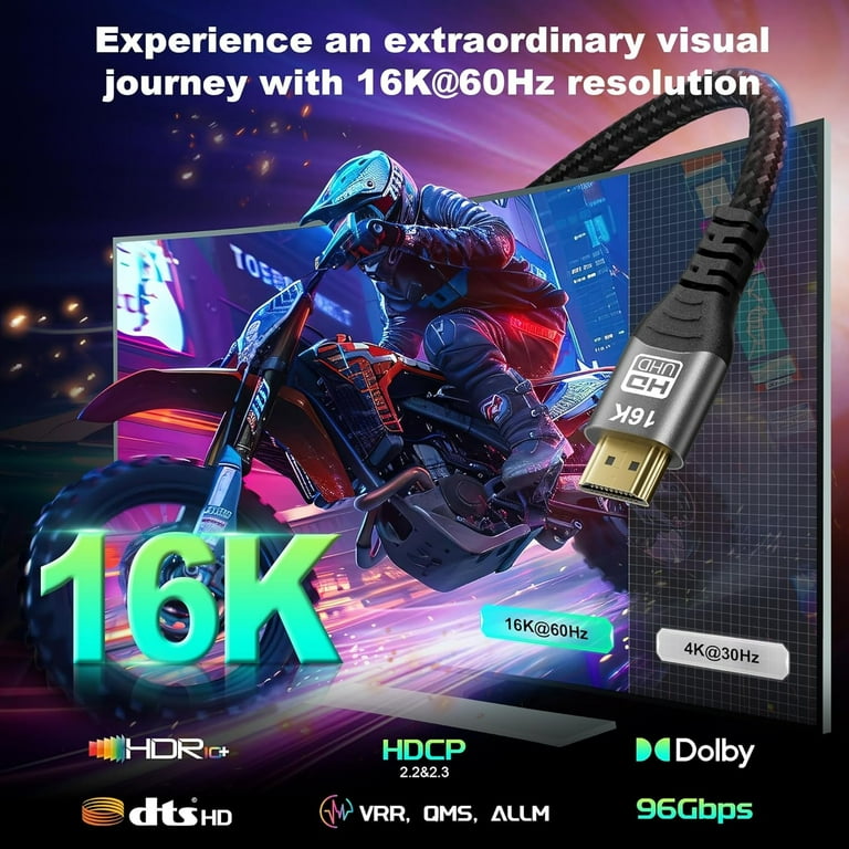 Prémium 8K HDMI 2.1 kábel aranyozott 1,5m Ultra High Speed 4 Prémium 8K HDMI 2.1 kábel aranyozott 1,5m Ultra High Speed 4