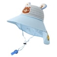 thumbnail image 3 of Kids Boy Sun Hat Adjustable Beach Hats Quick Dry Foldable Upf 50+ Uv Protection Baby Summer Hat Infant Hats One Size, 3 of 3