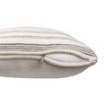 thumbnail image 3 of Ox Bay Petra 20" x 20" Gray/White Striped Reversible Indoor/Outdoor Adult Decorative Throw Pillow Cover, 3 of 7
