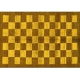 thumbnail image 1 of Ahgly Company Indoor Rectangle Checkered Yellow Modern Area Rugs, 8' x 10', 1 of 4